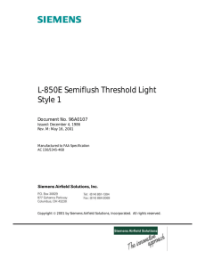 L-850E Semiflush Threshold Light Style 1