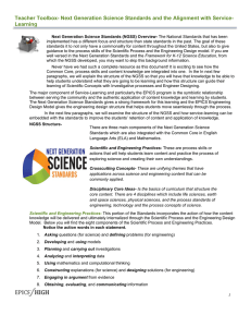 1.1 Next Generation Science Standards Background Information