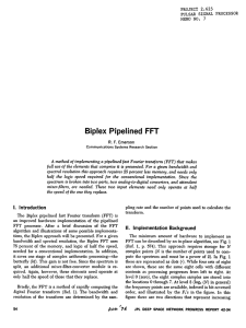 Biplex Pipelined FFT