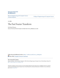 The Fast Fourier Transform - SURFACE