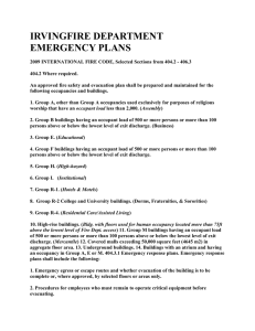 Emergency Plans Requirements