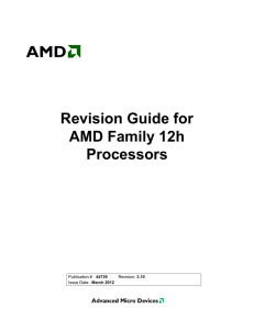 Revision Guide for AMD Family 12h Processors