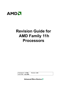 Revision Guide for AMD Family 11h Processors