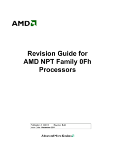 Revision Guide for AMD NPT Family 0Fh Processors