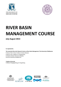 River Basin Management Course - Australia