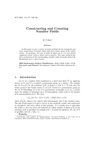 Constructing and Counting Number Fields