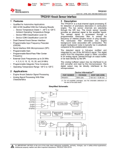 TPIC8101 Knock Sensor Interface (Rev. C)