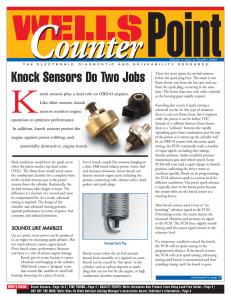 Knock Sensors Do Two Jobs - Wells Vehicle Electronics