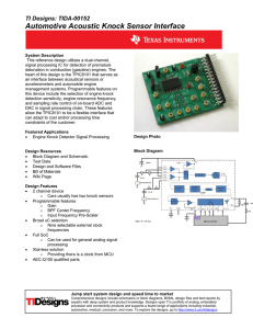 Automotive Acoustic Knock Sensor Interface