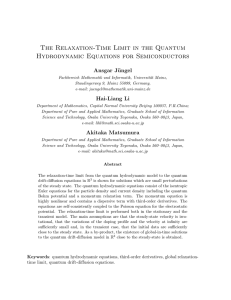 The Relaxation-Time Limit in the Quantum Hydrodynamic Equations