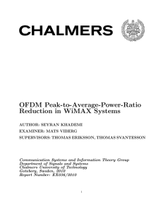 OFDM Peak-to-Average-Power-Ratio Reduction in WiMAX Systems