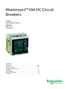 Masterpact™ NW DC Circuit Breakers