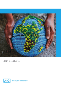 AIG in Africa - Commercial Risk Europe