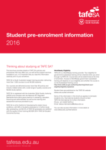 Student Pre-enrolment Information