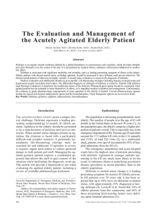 The Evaluation and Management of the Acutely