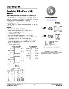 MC74HC73 - Dual JK Flip-Flop with Reset