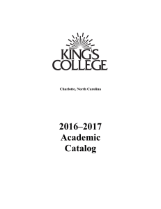2016–2017 Academic Catalog