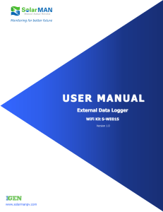 SolarMan User Manual S-WE01