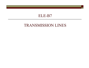 ELE-B7 TRANSMISSION LINES
