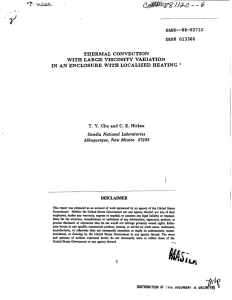 Thermal convection