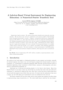 A Labview-Based Virtual Instrument for Engineering