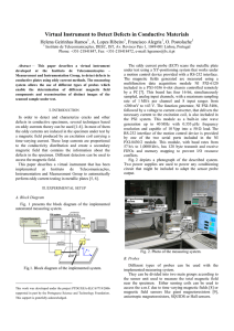 Virtual Instrument to Detect Defects in Conductive Materials