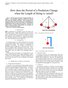 How does the Period of a Pendulum Change when