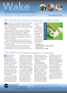 The WPCA increase begins in January Win $150 by