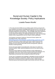 Social and Human Capital in the Knowledge Society