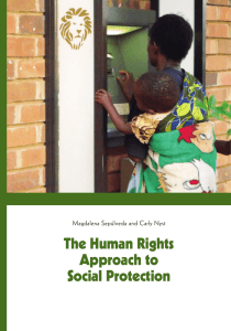 The Human Rights Approach to Social Protection