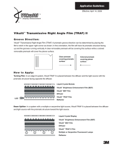 Vikuiti™ Transmissive Right Angle Film (TRAF) II