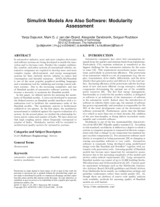 Simulink models are also software: modularity assessment