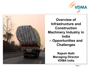 Overview of Infrastructure and Construction Machinery Industry in