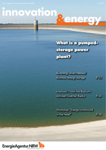 What is a pumped- storage power plant?