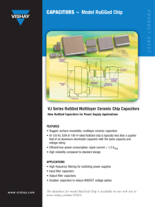 CAPACITORS – Model RuGGed Chip