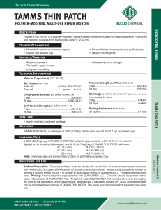 tamms thin patch - Euclid Chemical