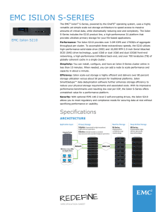 Isilon S-Series Specifications