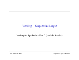 Verilog – Sequential Logic