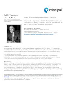 Sal P. Tabuena Biography - Principal Financial Group