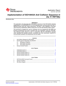 Implementation of ISO14443A Anti-Collision