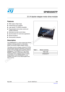 2.5 A bipolar stepper motor drive module