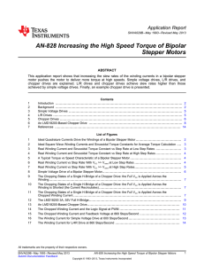 AN-828 Increasing the High Speed Torque of Bipolar Stepper Motors