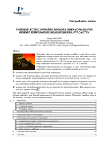 applications of thermoelectric infrared sensors (thermopiles)