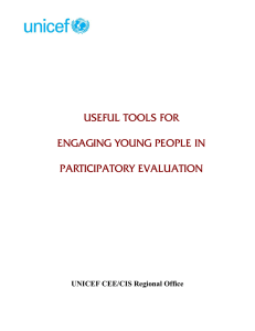 useful tools for engaging young people in participatory evaluation