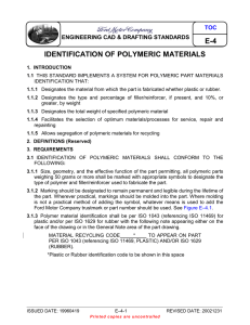 IDENTIFICATION OF POLYMERIC MATERIALS