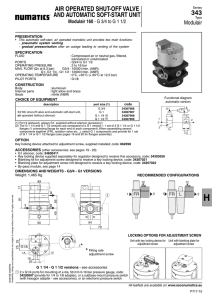 AIR OPERATED SHUT-OFF VALVE AND AUTOMATIC SOFT