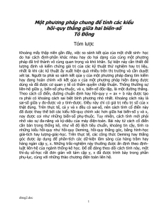 M?t phuong pháp chung d? tính các ki?u - VPhA-USA