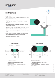 Rout Tolerance - PCB-Pool