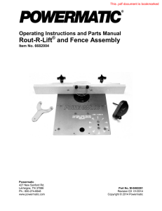 Rout-R-Lift - Powermatic