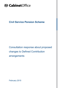 Civil Service Pension Scheme Consultation response about
